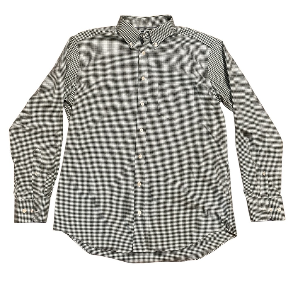 Charles Tyrwhitt Dark Green Gingham Button-Down Shirt